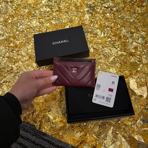 Chanel 26S Burgundy Card Holder